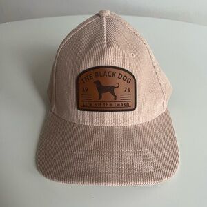 The Black Dog Beige/Pink Corduroy Cap